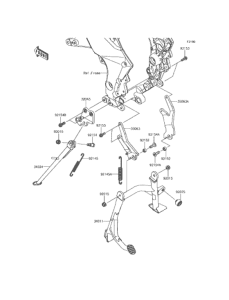 KLZ1000 Подножка