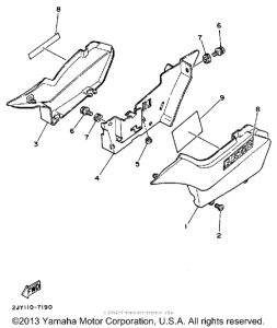 TW200B Боковые обтекатели