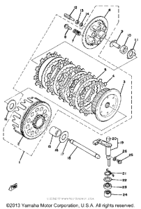 YZ250F Сцепление