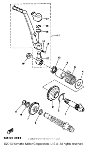 YZ490J Кик стартер