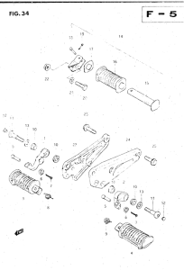 GS500 Подножки