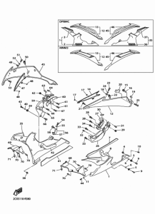 YZF-R6 Обтекатель 2