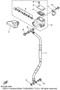 YZ80H1 Главный тормозной цилиндр