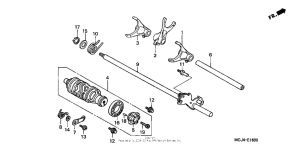 CBR900RE Вилка переключения передач