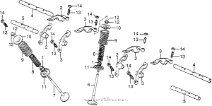 CB750 Valve + rocker arm