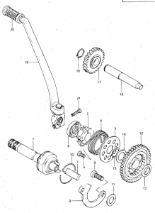 DR500 Ножной стартер