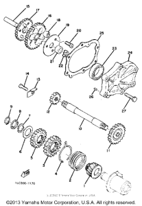 XS650SJ Starting motor unit