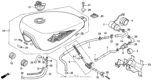 VT600C Топливный бак