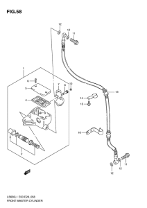 LS650 Передний тормозной цилиндр