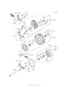 EJ800 Задняя ступица колеса
