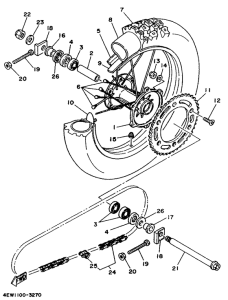 YZ250 Переднее колесо