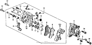 CB750 Front brake caliper 81-82