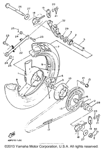 XJ600SD Переднее колесо