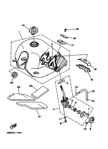 XT225 XT225J Tank fuel
