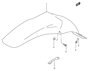 RM250 Заднее крыло
