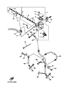 TDM850 Передний тормозной цилиндр