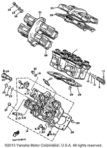 XVZ13DBC Головка цилиндров