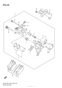 RM-Z450 Задний суппорт