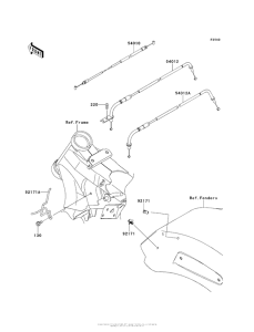 VN1700 Тросы управления