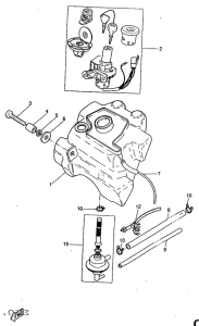 YQ50 Топливный бак