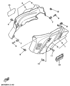 CT50S Side cover  /  oil tank