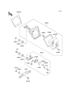 KL650 Taillight unit ass`y