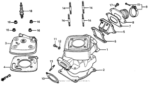 CR80R Carburetor (optional parts kit) 83