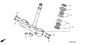 CR125R Траверса нижняя