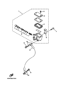 XVS650 Передний тормозной цилиндр