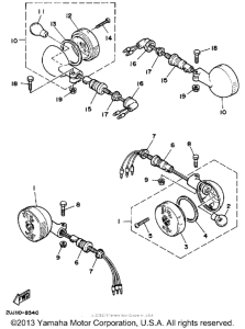 XV250 Поворотники