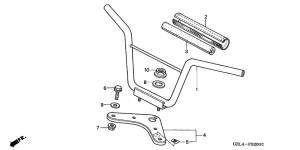 XR50R Handle pipe / top bridge