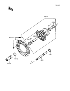 KX125 Переднее колесо