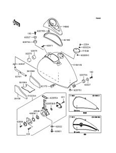 VN400 Топливный бак