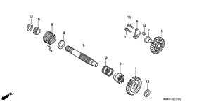 CRM125R Кик стартер