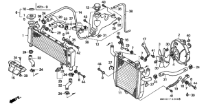 RVF750 Радиатор