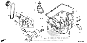 CB500X (ABS) Oil Pan + Oil Pump