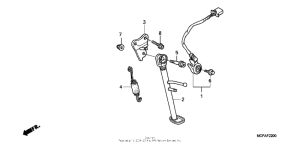 RVT1000R Подножка