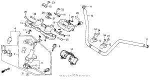 GL1200I 1200 / a / ihandlebar + key set 84-85