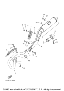 TW200VC Выхлопная система