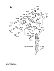 RM100 Задняя подвеска