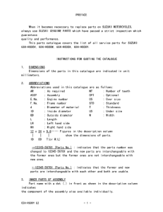 GSX-R600 Catalog preface