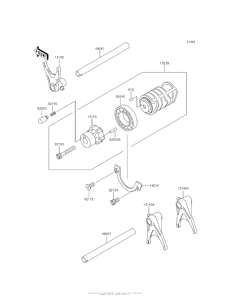 EJ800 Валы и вилки переключения передач