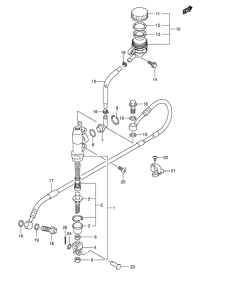 RM250 Задний тормозной цилиндр