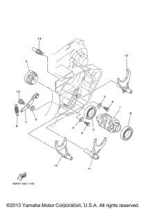 YZ250N1 Копирный вал