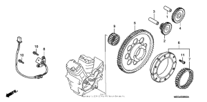 VT750CA Муфта стартера