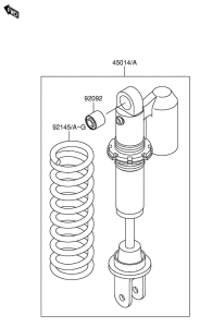 RM65 Абсорбер удавный в сборе задний