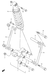 GSF1200S (ABS) Втулки заднего рычага