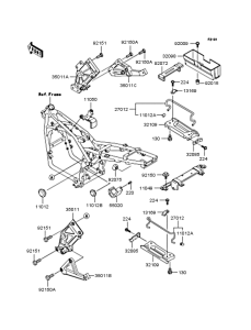ZR400 Рама ,крепежные детали