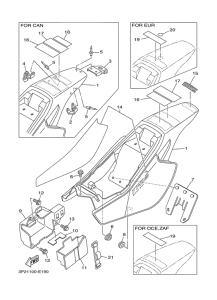 TTR90EW Боковые обтекатели