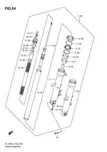 DL1000 Передняя вилка